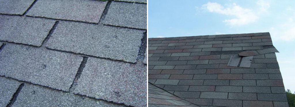 Storm Damaged Shingles